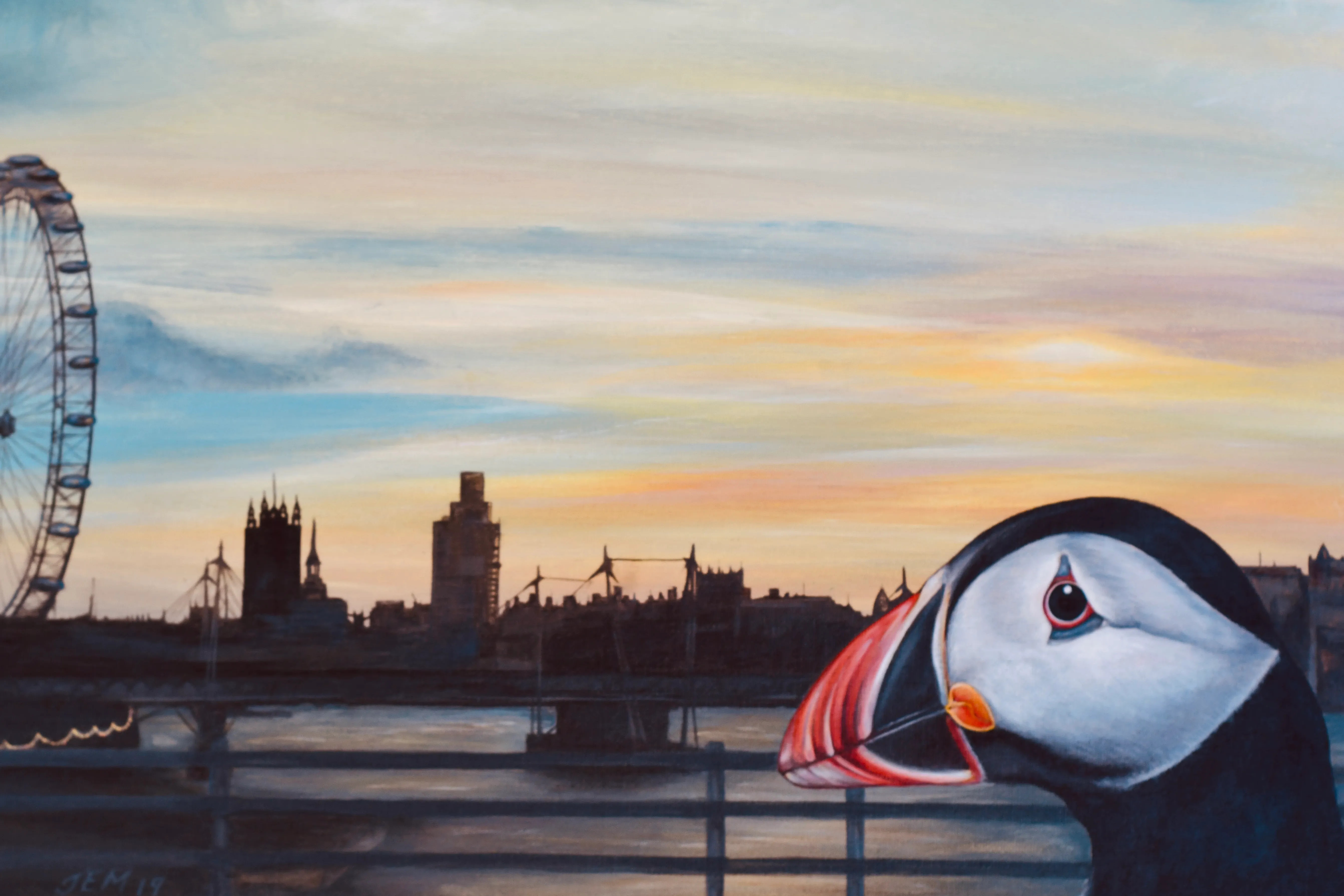 Puffin about in London